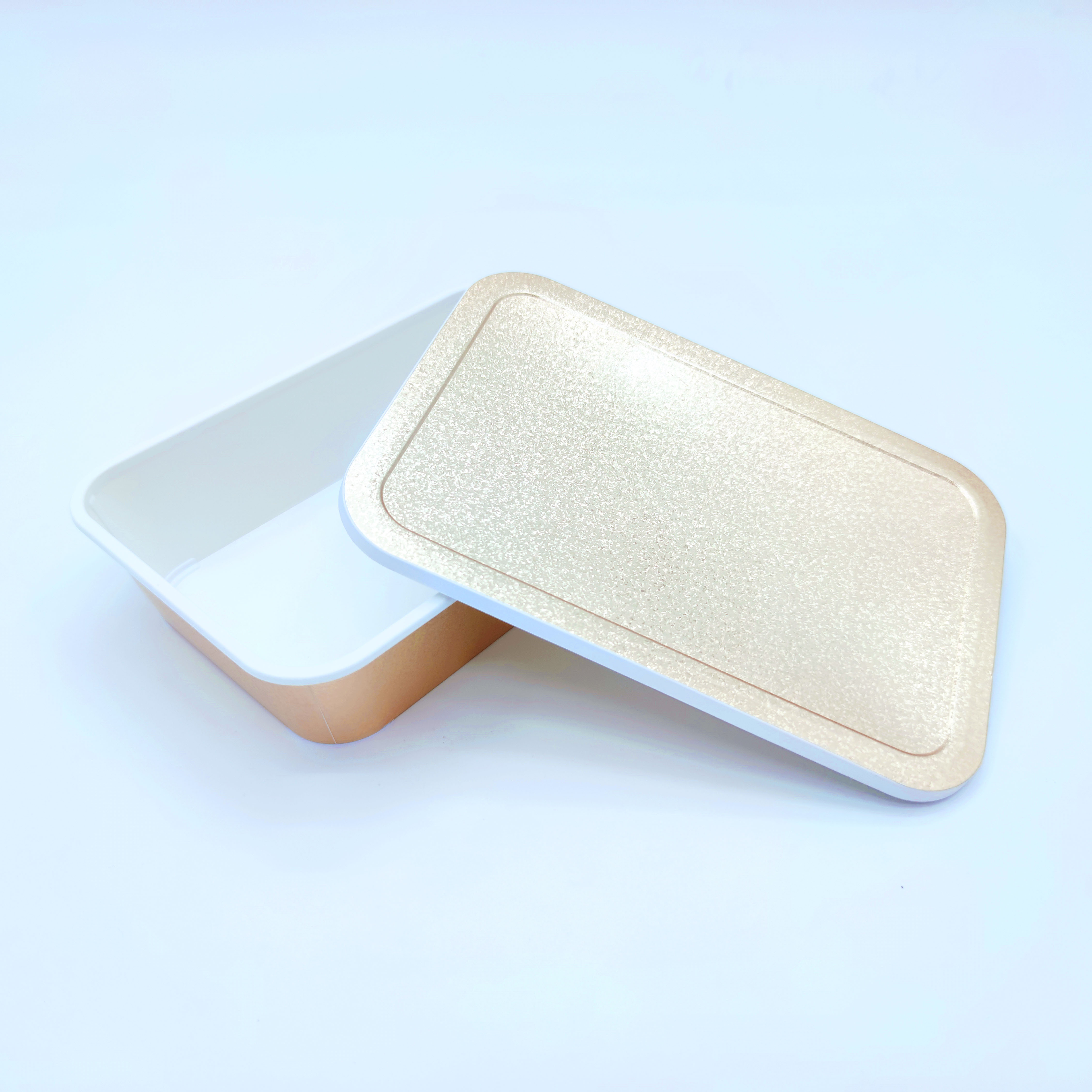 Gold and silver laser lunch box